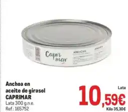 Makro CAPRIMAR Anchoa en aceite de girasol oferta