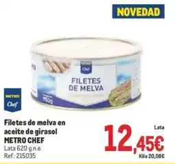 Makro METRO CHEF Filetes de melva en aceite de girasol oferta