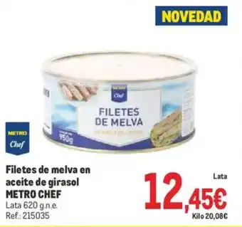 Makro METRO CHEF Filetes de melva en aceite de girasol oferta