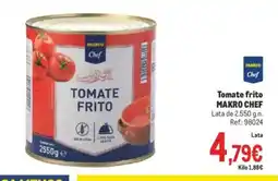 Makro MAKRO CHEF Tomate frito oferta