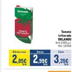 Makro ORLANDO Tomate triturado oferta