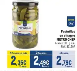 Makro METRO CHEF Pepinillos en vinagre oferta