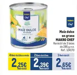 Makro MAKRO CHEF Maíz dulce en grano oferta