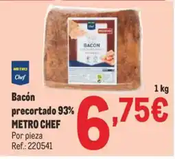 Makro METRO CHEF Bacón precortado 93% oferta