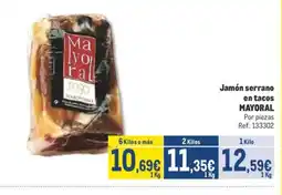 Makro MAYORAL Jamón serrano en tacos oferta