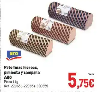 Makro ARO Pate finas hierbas, pimienta y campaña oferta