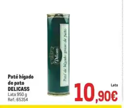 Makro DELICASS Paté hígado de pato oferta