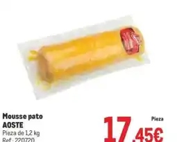 Makro AOSTE Mousse pato oferta
