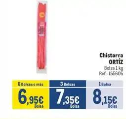 Makro ORTÍZ Chistorra oferta