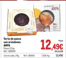 Makro ARPA Tarta de queso con arándanos oferta