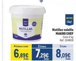 Makro MAKRO CHEF Natillas vainilla oferta