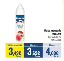 Makro PULEVA Nata montada oferta
