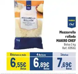 Makro MAKRO CHEF Mozzarella rallada oferta