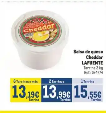 Makro LAFUENTE Salsa de queso Cheddar oferta