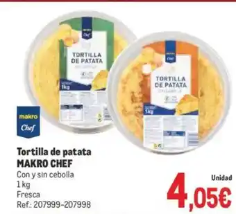 Makro MAKRO CHEF Tortilla de patata oferta