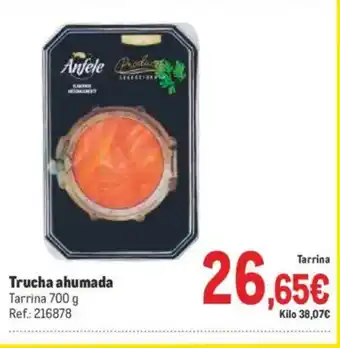 Makro Trucha ahumada oferta