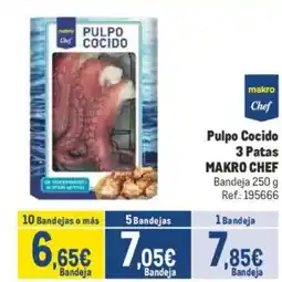 Makro MAKRO CHEF Pulpo Cocido oferta