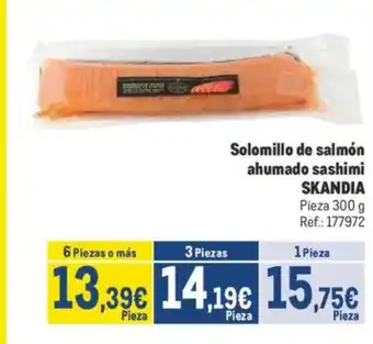 Makro SKANDIA Solomillo de salmón ahumado sashimi oferta