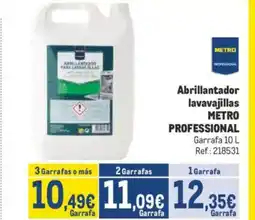 Makro METRO PROFESSIONAL Abrillantador lavavajillas oferta
