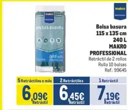 Makro MAKRO PROFESSIONAL Bolsa basura oferta