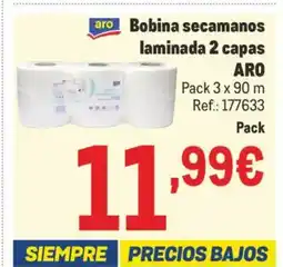 Makro ARO Bobina secamanos laminada 2 capas oferta