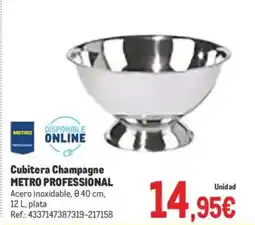 Makro METRO PROFESSIONAL Cubitera Champagne oferta