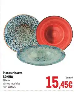 Makro BONNA Platos risotto oferta