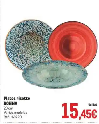 Makro BONNA Platos risotto oferta