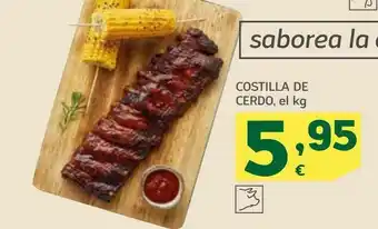 HiperDino Costillas de cerdo kg oferta