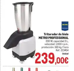 Makro METRO PROFESSIONAL Triturador de hielo oferta