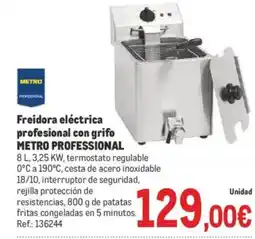 Makro METRO PROFESSIONAL Freidora eléctrica profesional con grifo oferta