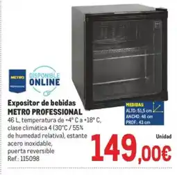 Makro METRO PROFESSIONAL Expositor de bebidas oferta