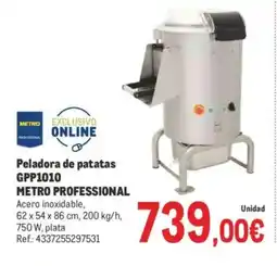 Makro METRO PROFESSIONAL Peladora de patatas GPP1010 oferta
