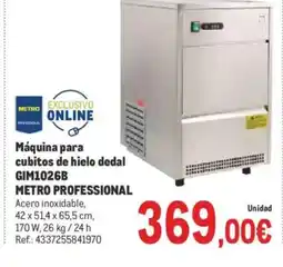 Makro METRO PROFESSIONAL Máquina para cubitos de hielo dedal oferta