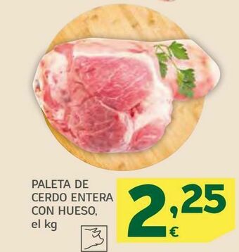 HiperDino Paleta de cerdo entera con hueso oferta