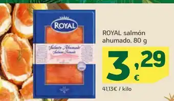 HiperDino Salmón ahumado royal 80 g oferta