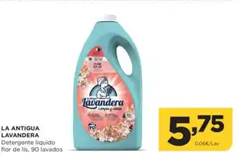 Alimerka LA ANTIGUA LAVANDERA Detergente líquido flor de lis, 90 lavados oferta