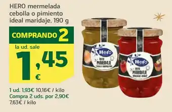 HiperDino Mermelada cebolla o pimiento ideal maridaje, 190 g hero oferta