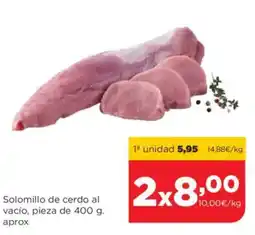 Alimerka Solomillo de cerdo al vacío oferta