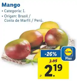 Lidl Mango oferta