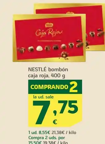 HiperDino Bombón caja roja nestlé 400 g oferta