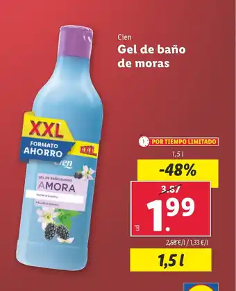 Lidl CIEN Gel de baño de moras oferta
