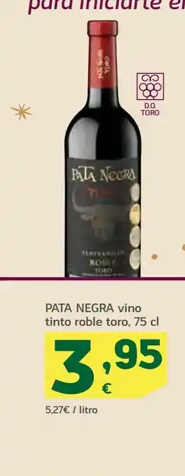 HiperDino Vino tinto roble toro 75 cl pata negra oferta