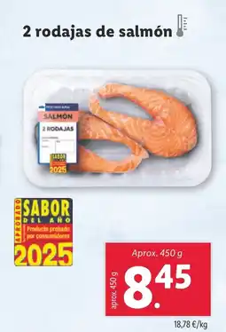Lidl 2 rodajas de salmón oferta