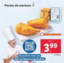 Lidl Pavías de merluza oferta