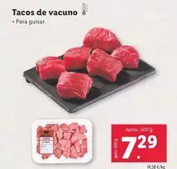 Lidl Tacos de vacuno oferta