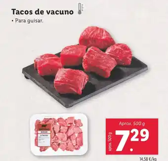 Lidl Tacos de vacuno oferta