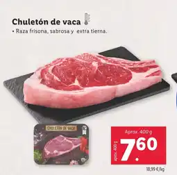 Lidl Chuletón de vaca oferta