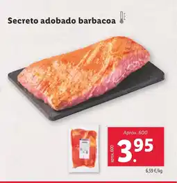 Lidl Secreto adobado barbacoa oferta