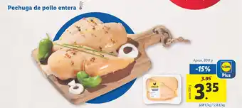Lidl Pechuga de pollo entera oferta